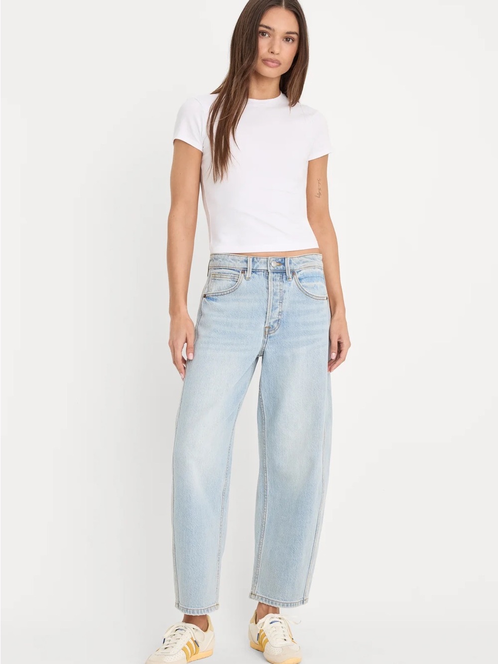 NWT GOOD AMERICAN BARREL JEANS